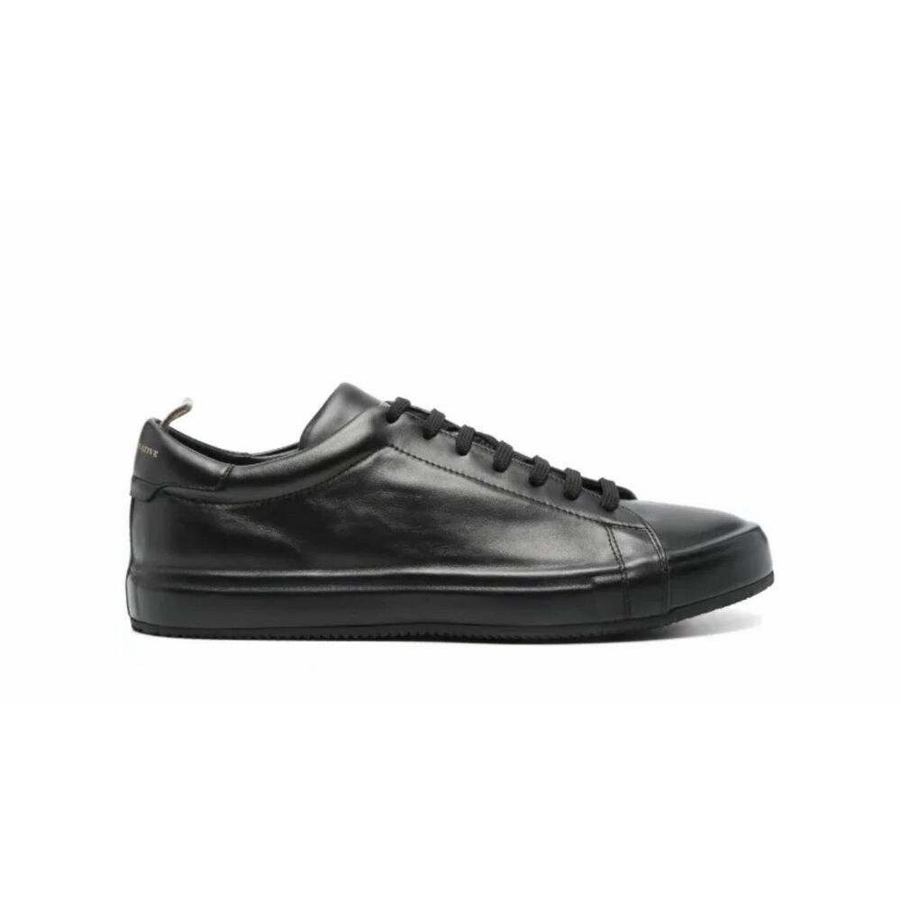 OFFICINE CREATIVE leather low-top sneakers in black Size 41/ US 8